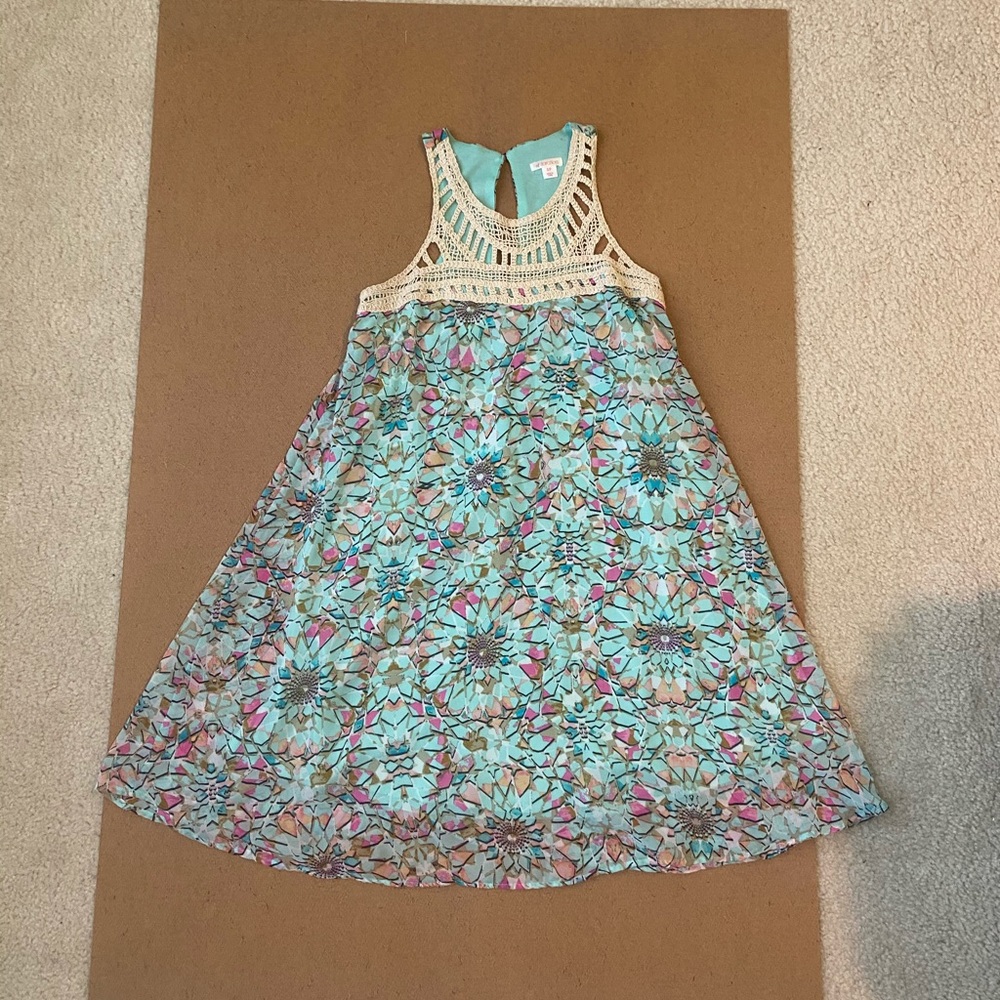 Xhilaration Teal Shirt Dress